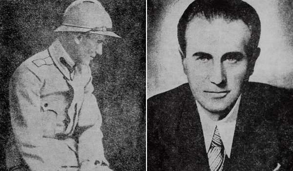 Camil Petrescu, în Primul Război Mondial, 1916 – 1918; Dreapta: Celebra imagine a scriitorului