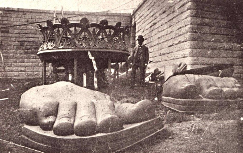 1885, când au a fost adusă din Franța în America Statuia Libertății | Sursa: Wonders of the World