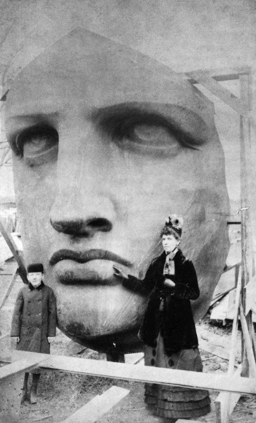 Capul Statuii Libertății, New York, 1885 | Sursa: All That’s Interesting