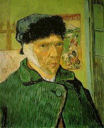 Vincent Van Gogh, autoportret cu urechea bandajată, ianuarie 1889 | Sursa: Wikimedia Commons