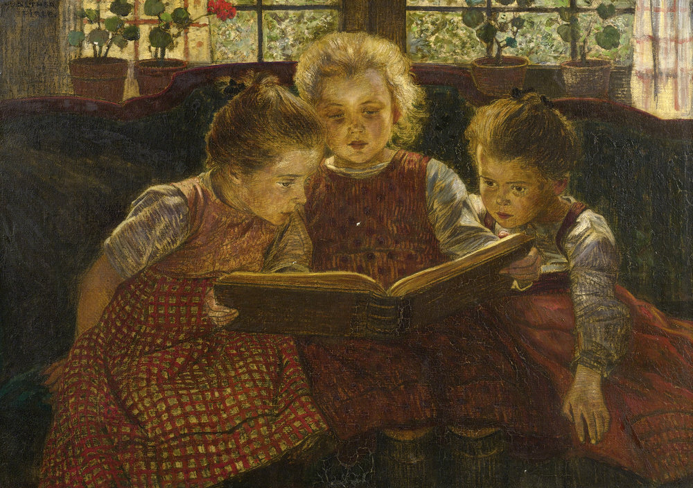 The fairy tale (Basmul), pictură de Walther Firle | Sursa: Wikipedia, domeniu public