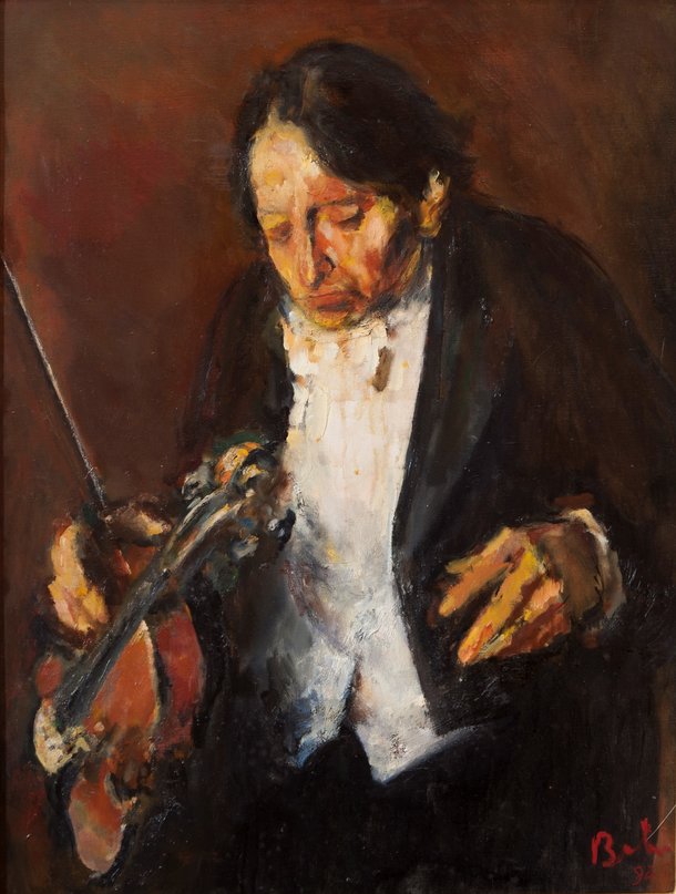 George Enescu, pictură de șevalet – Corneliu Baba | Muzeul Național de Artă al României | Patrimoniul Cultural Naţional