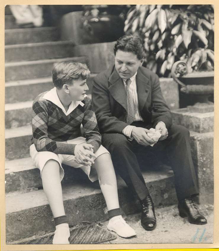 George Enescu împreună cu Yehudi Menuhin | Sursa: Muzeul Național „George Enescu”