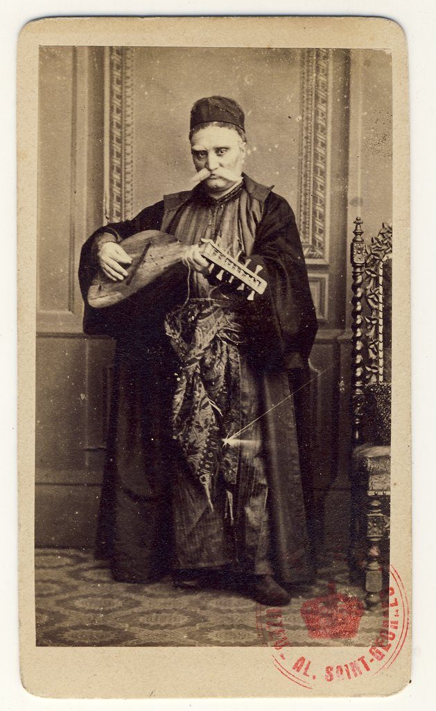 Matei Millo, în rolul Barbu Lăutaru | Fotografie de Károly Szathmári, 1864 | Sursa: World Digital Library