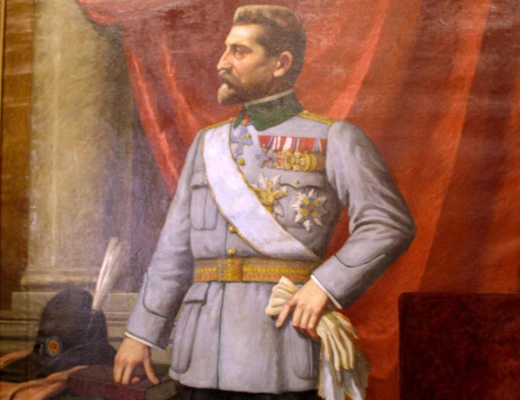 Regele Ferdinand, pictură de V. Leon