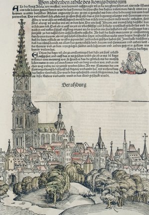Epidemia de dans Strasbourg 1518Strasbourg, ilustrație, Cronica de la Nürnberg