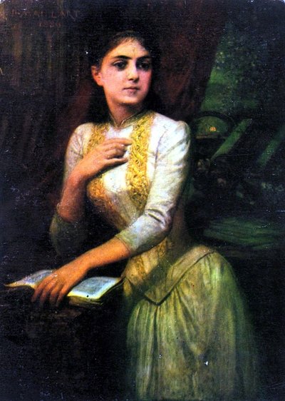 În bibliotecă, portret de Diogène Maillart | Sursa: Ocean’s Bridge