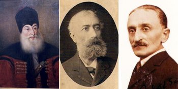De la stânga: Domnitorul Alexandru Suțu; Alexandru Grigore Suțu; Rudolf Suțu  | Surse imagini: Wikipedia