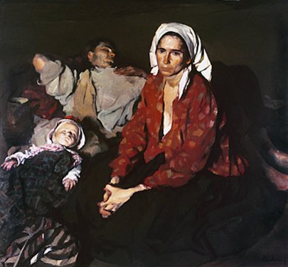 Odihnă la câmp, 1932; Artist: Corneliu Baba | Sursa foto: corneliu-baba.org