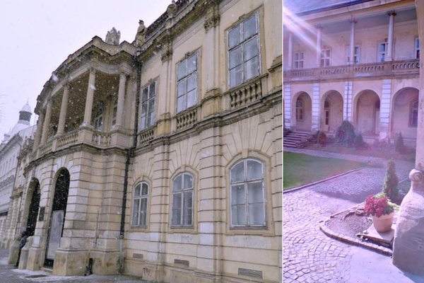 Palatul Banffy, Cluj-Napoca, fațada și curtea interioară | Credit foto: Mira Kaliani
