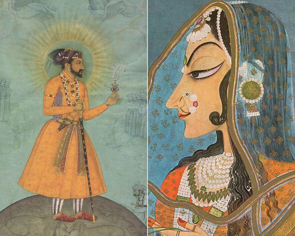 Shah Jahan, c. 1630 / Sursa: Wikipedia, domeniu public | Mumtaz Mahal / Sursa: Wikipedia, domeniu public