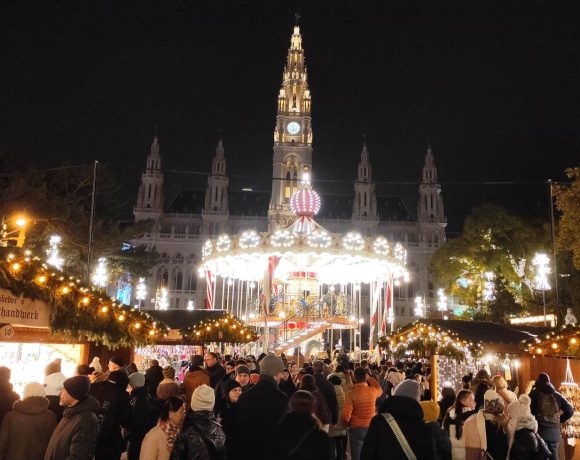 Târgul de Crăciun de la Primăria din Viena