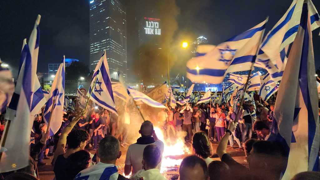 Protest la Tel Aviv. Foto: Ron Werber